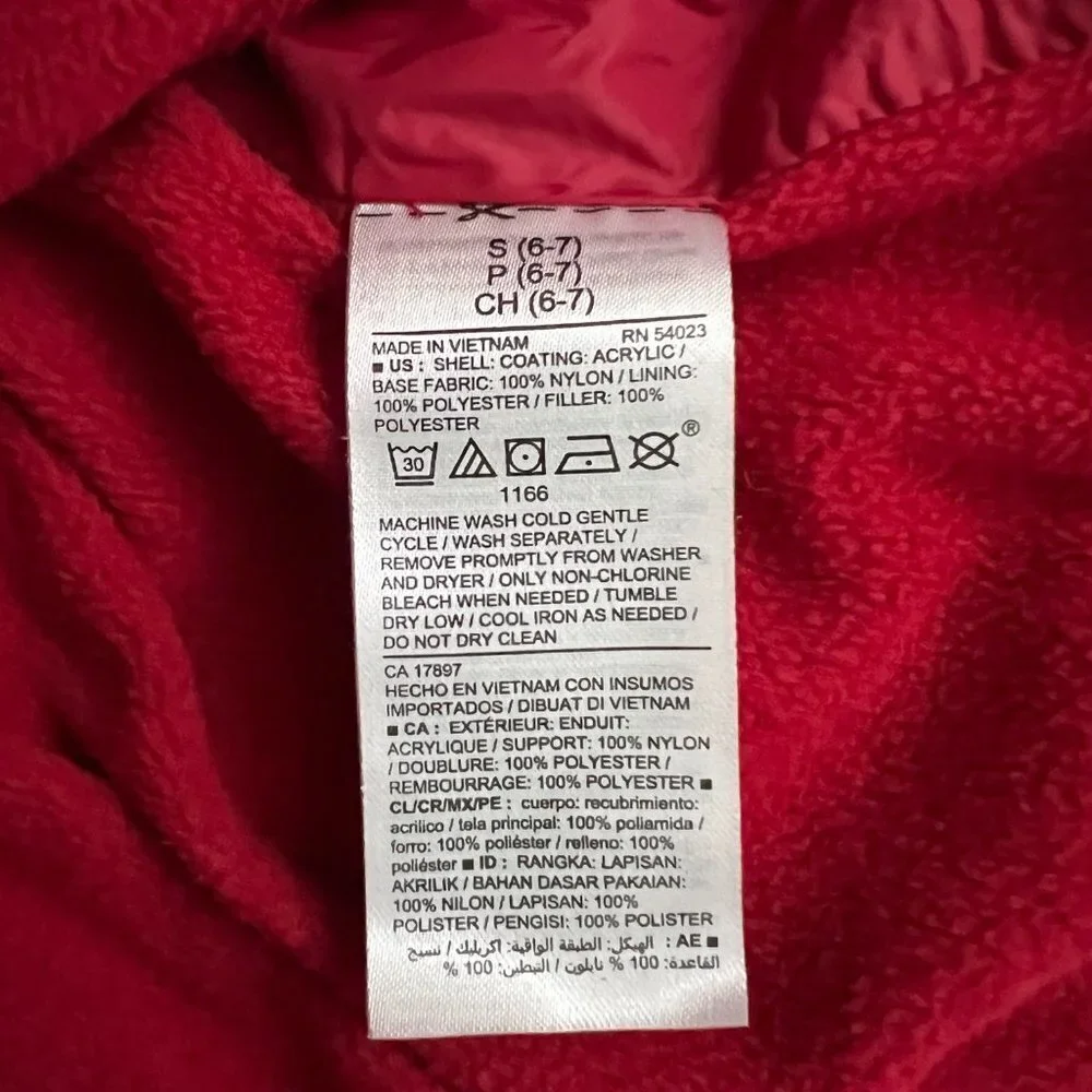 Old Navy Retro Color Block Chevron Puffer Vest Sz 6-7